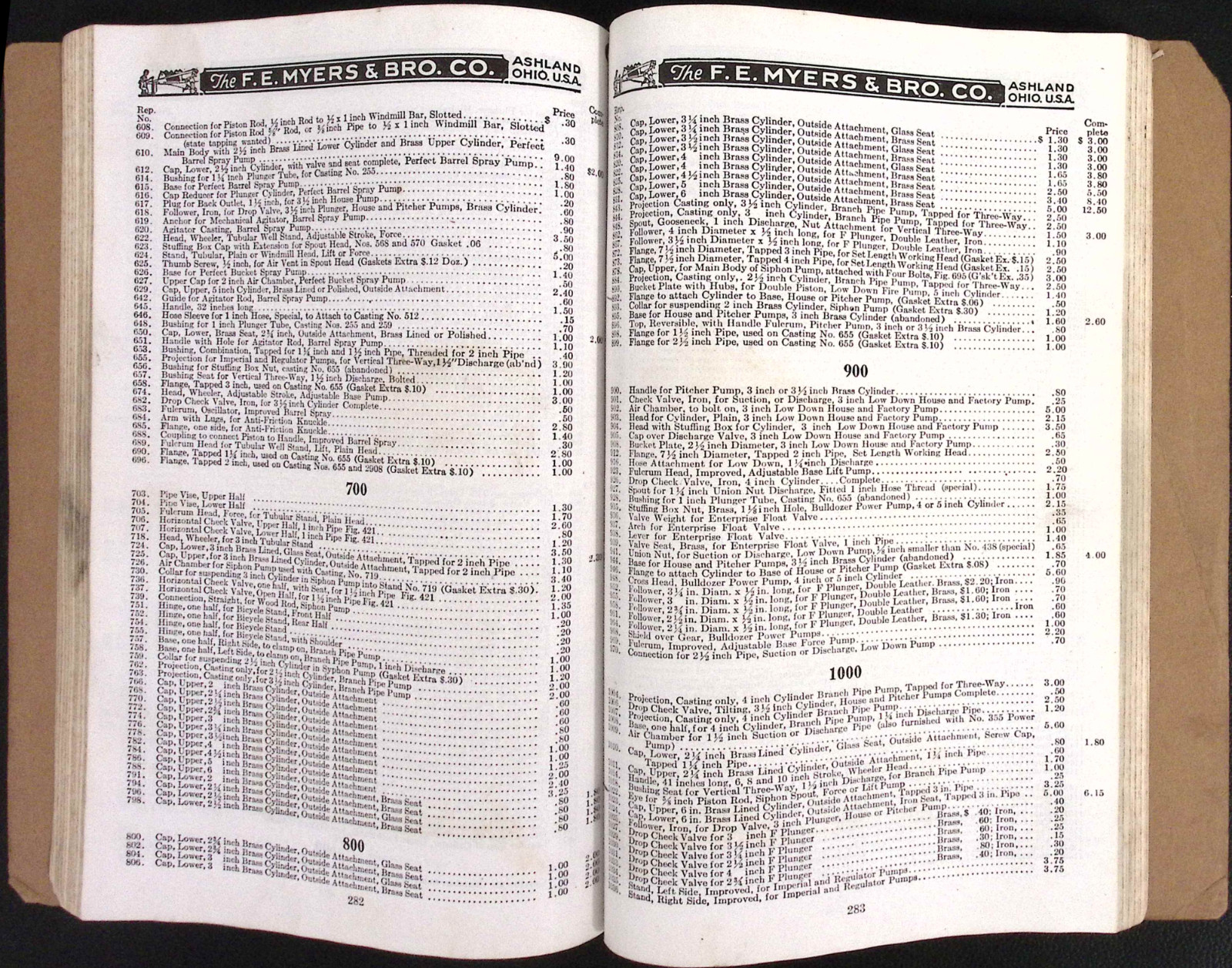 F E Myers & Bro Co Ashland OH No. R42 Repair Catalog Sprayers Hay Tools 1942