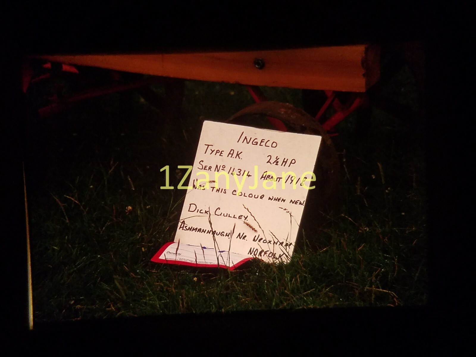 AC4912 35mm Slide of an Allis-Chalmers from MEDIA ARCHIVES INGECO AK 2 1/2 HP