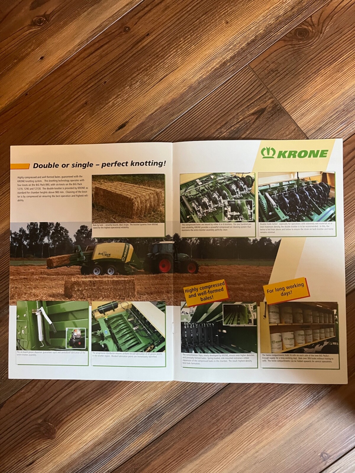 2005 Krone Big Pack VFS Large Square Baler sales brochure