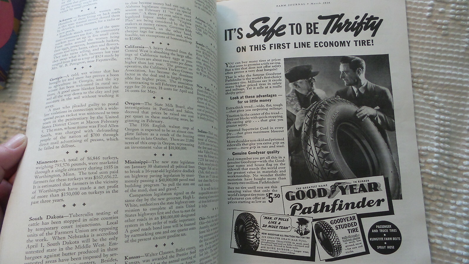March 1936 FARM JOURNAL MAGAZINE Farm & Home