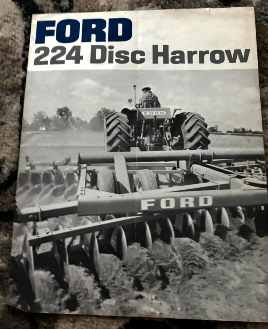 Ford Tractor 224 Disc Harrows for 1966 Brochure DCPA26