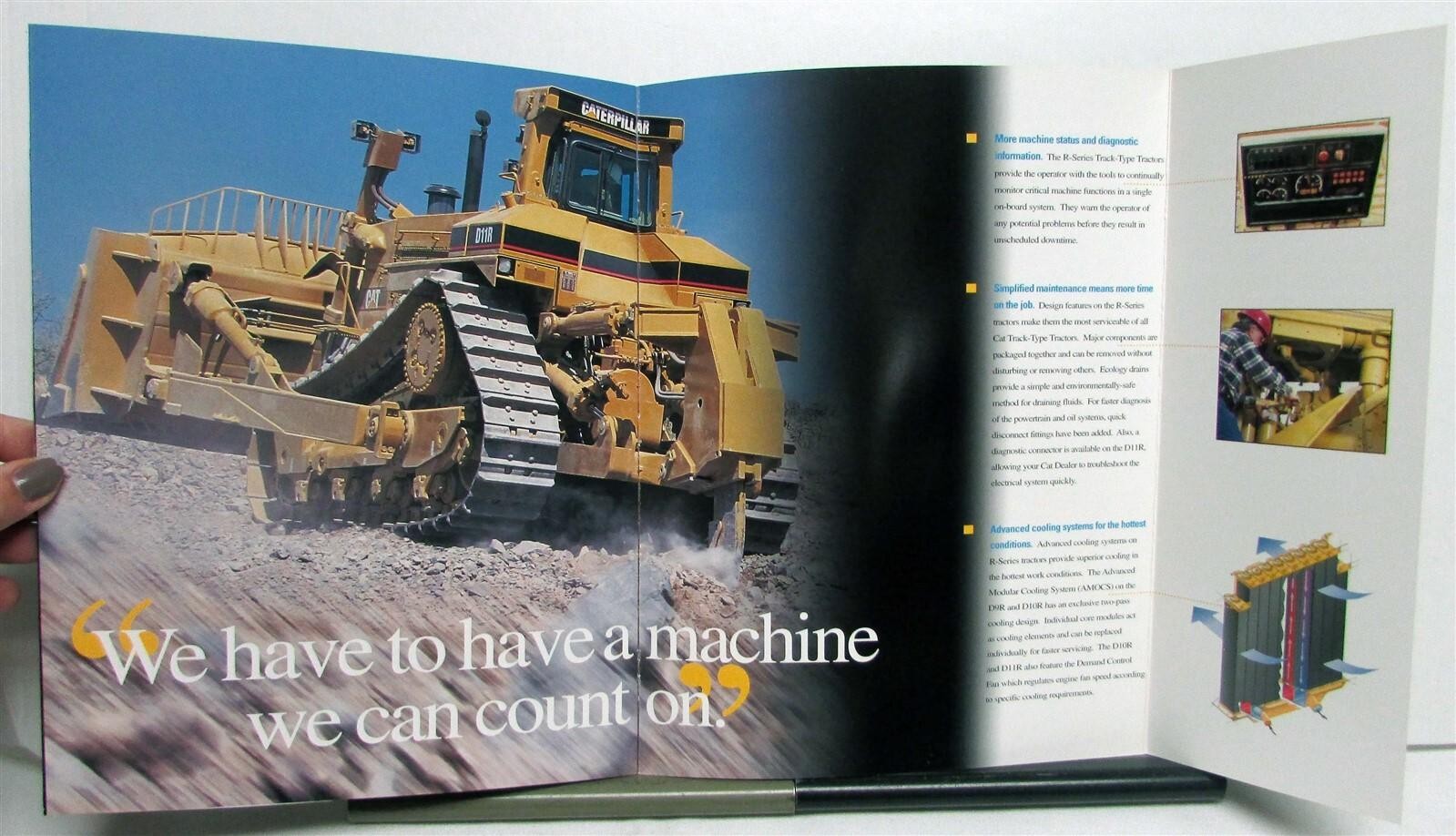 1990s Cat R Series Mining Tractors Construction Specifications Sales Brochure