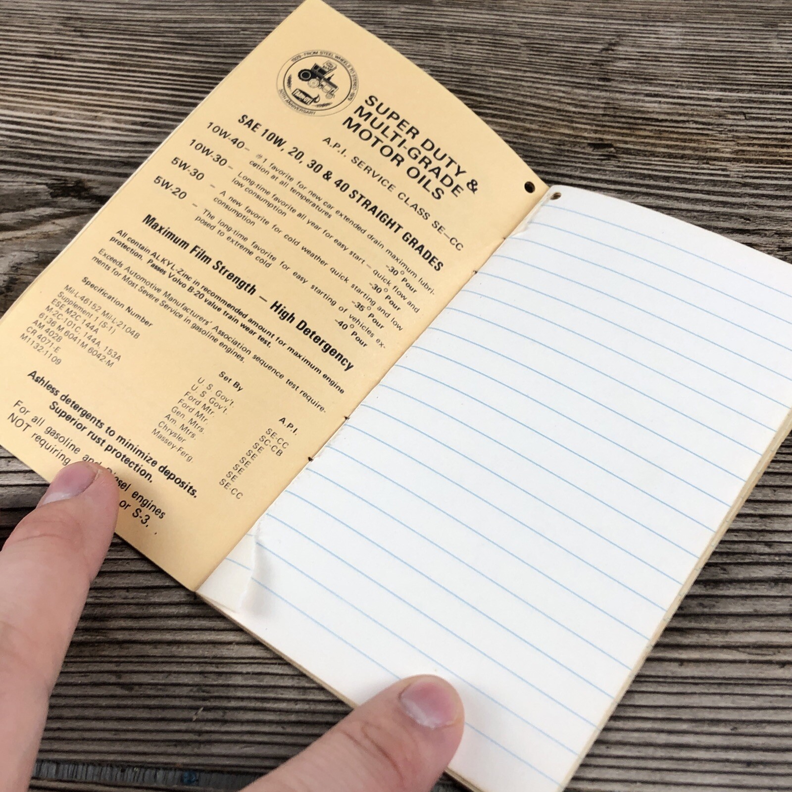 Rare 1979 Farm Oyl 50th Anniversary Agriculture Advertising Notepad Booklet