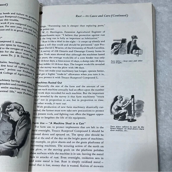 Harvest Gold Texaco Farm Manual 1943 Vintage Booklet