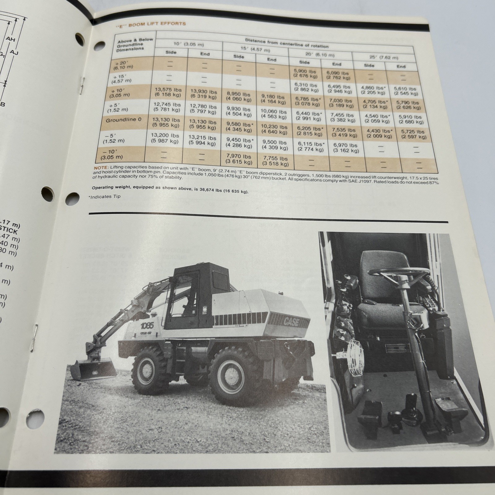 Case 1085 Cruz-Air Excavator Brochure