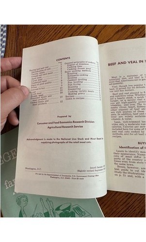 USDA Home & Garden Bulletins 1970s – Meat Freezing & Nutrition – 7 Pamphlets