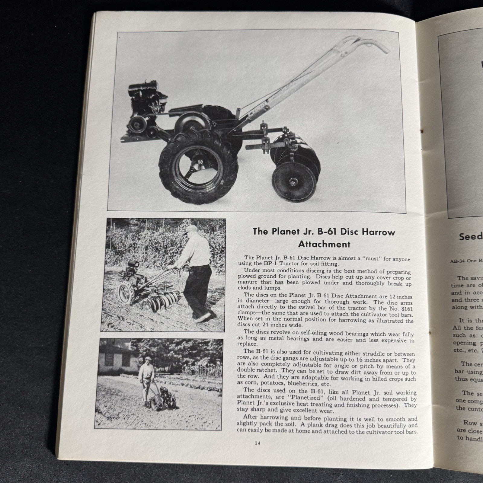 1947 Planet Jr. Garden Tractors Catalog #16 S.L. Allen & Co. Inc 32 Pages