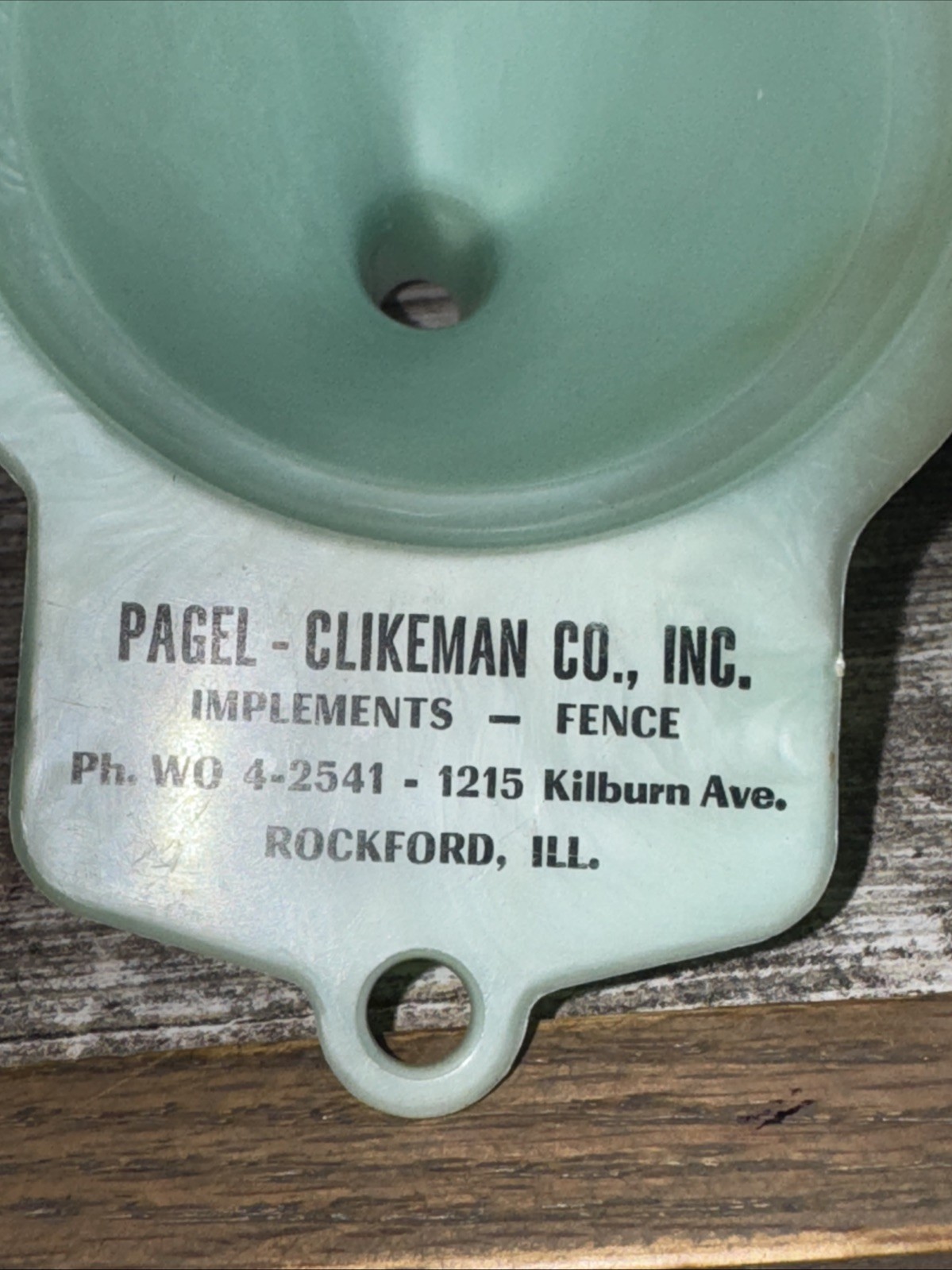 Vintage Pagel Clikeman Co Implements Kitchen Funnel Rockford ILL Plastic