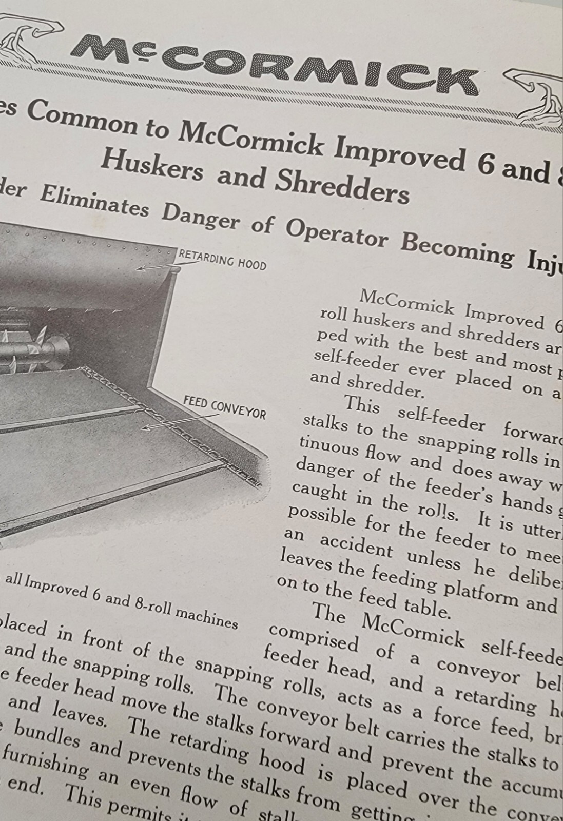 1924 McCormick Corn Machines International Harvester Antique VINTAGE