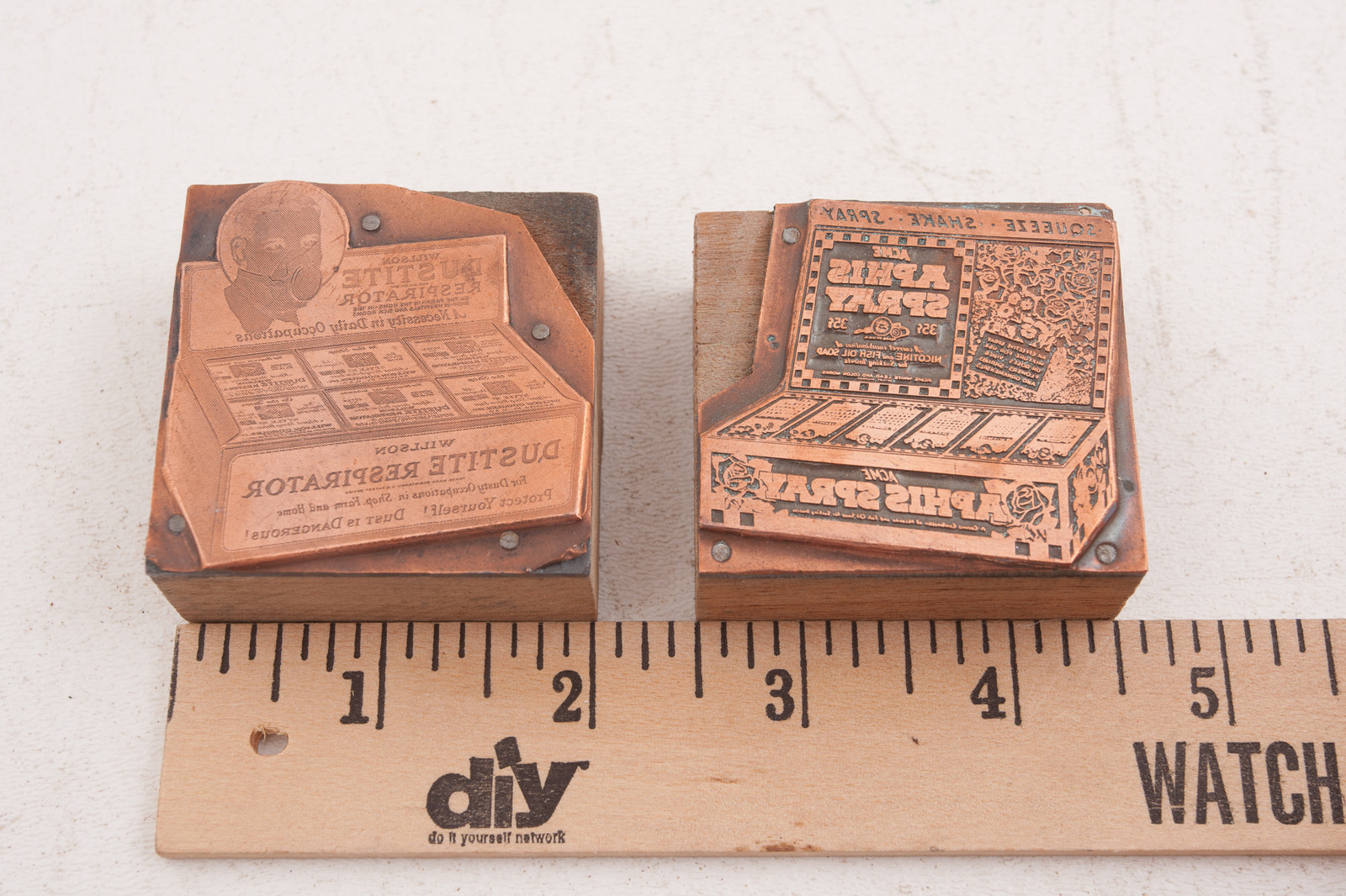 Acme Aphis Spray Dustite Printers Block Advertising (A5L-17) Willson Copper