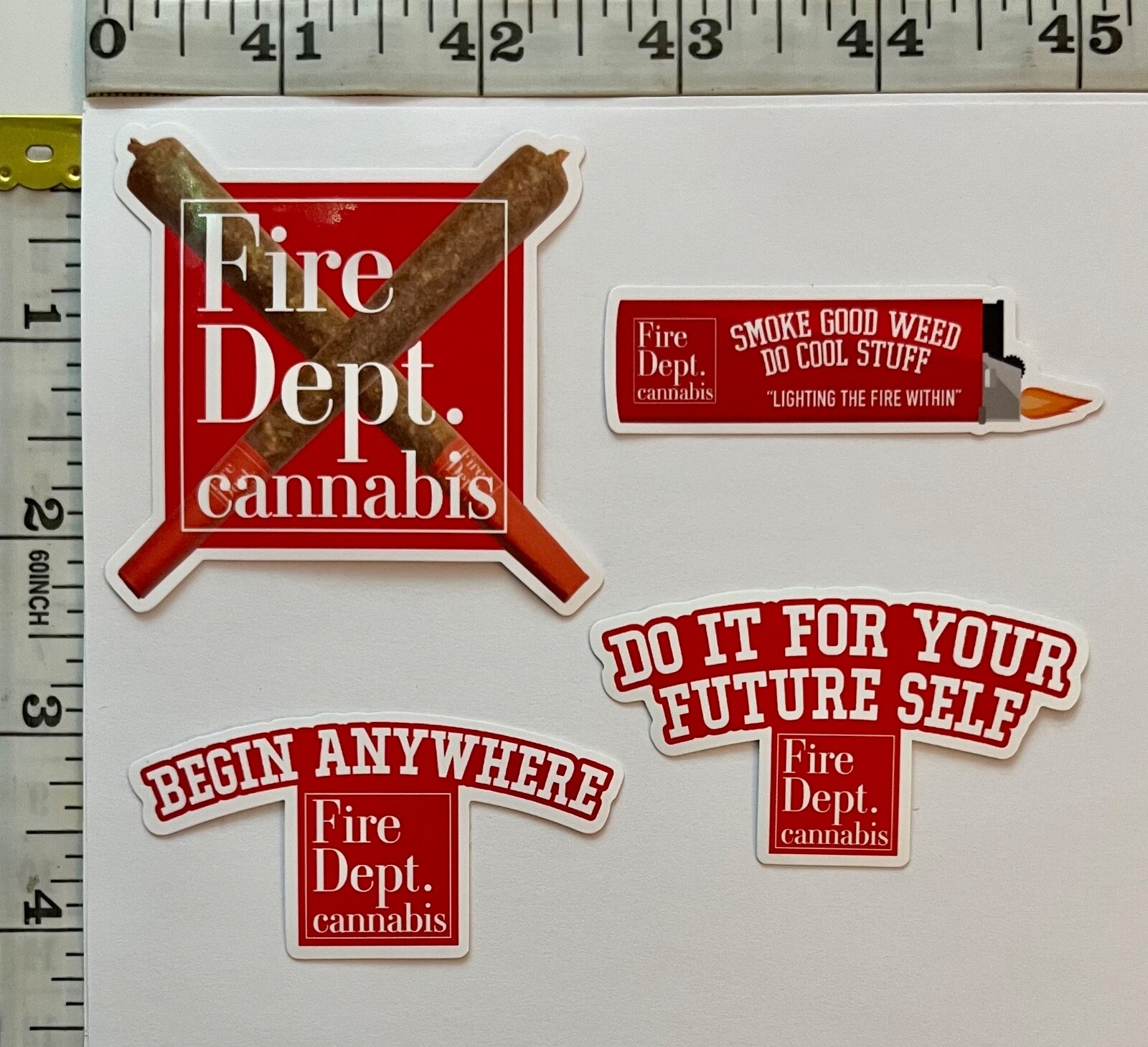Fire Dept. Cannabis Sticker Sets – OREGON, USA Cannabis Industry Advertisement