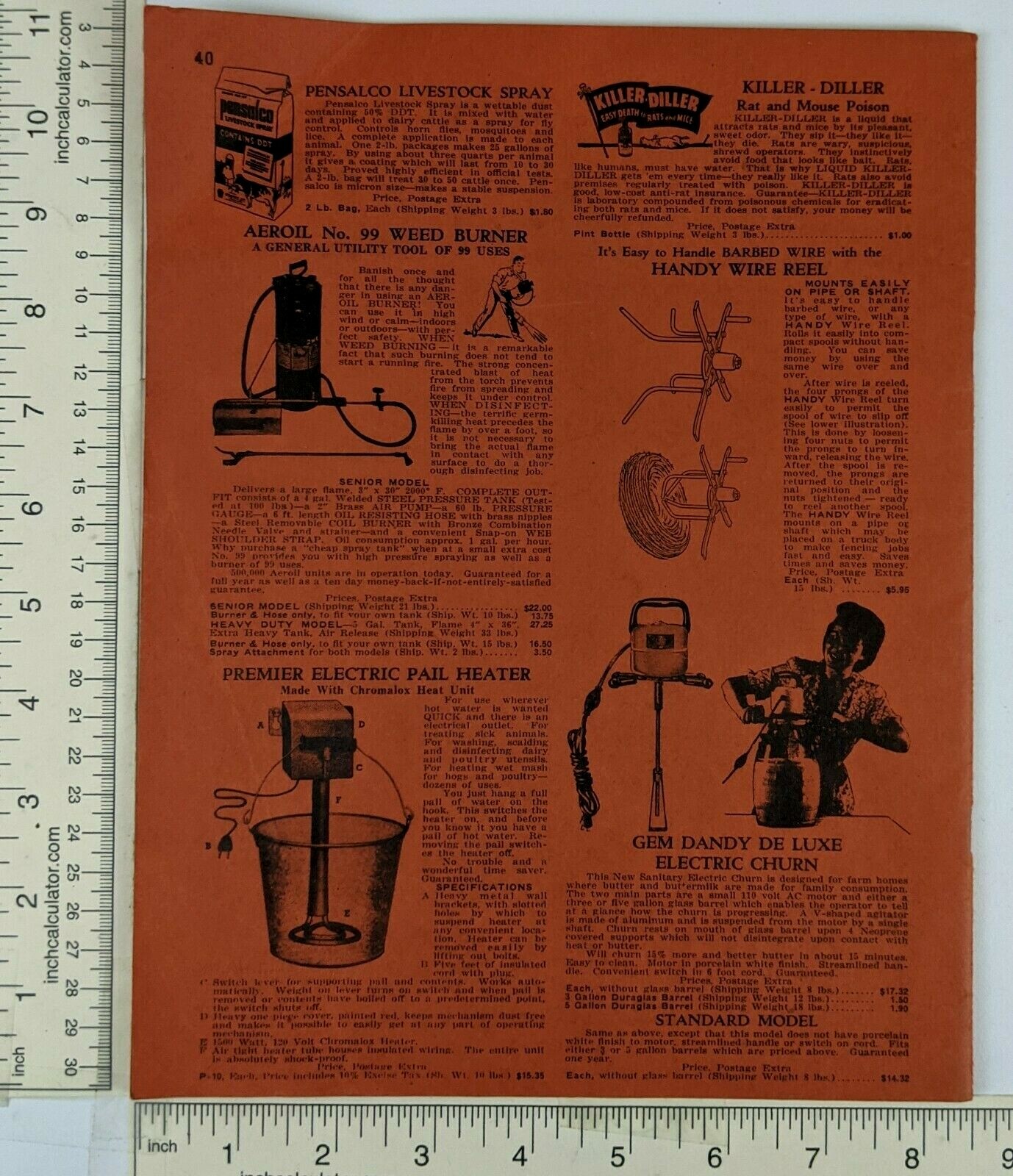 1946 Creutzburg & Son Philadelphia PA Dairyman Livestock Breeder Supply Catalog