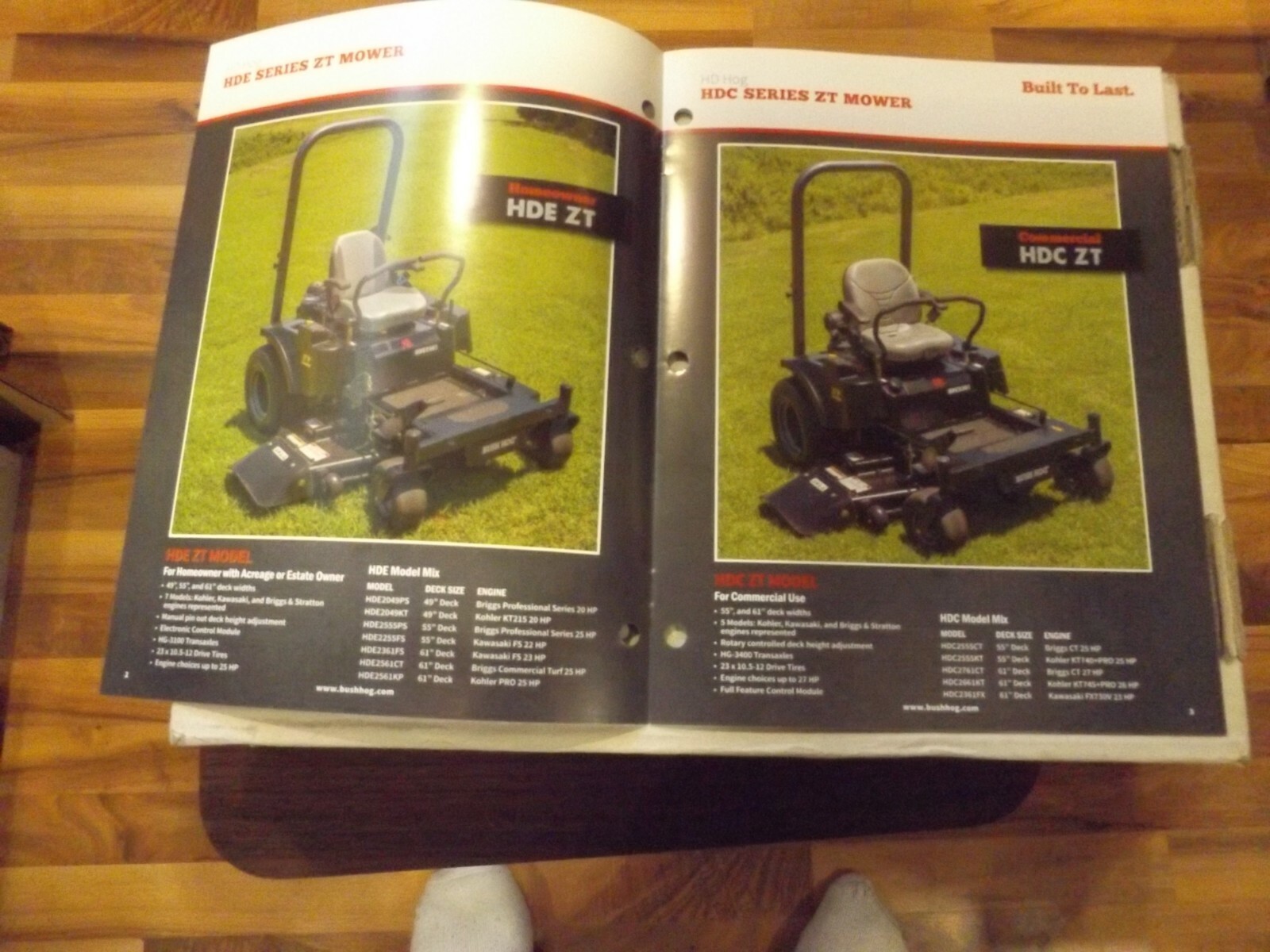 BUSH HOG HD HOG MOWING MACHINE, literature, 2017