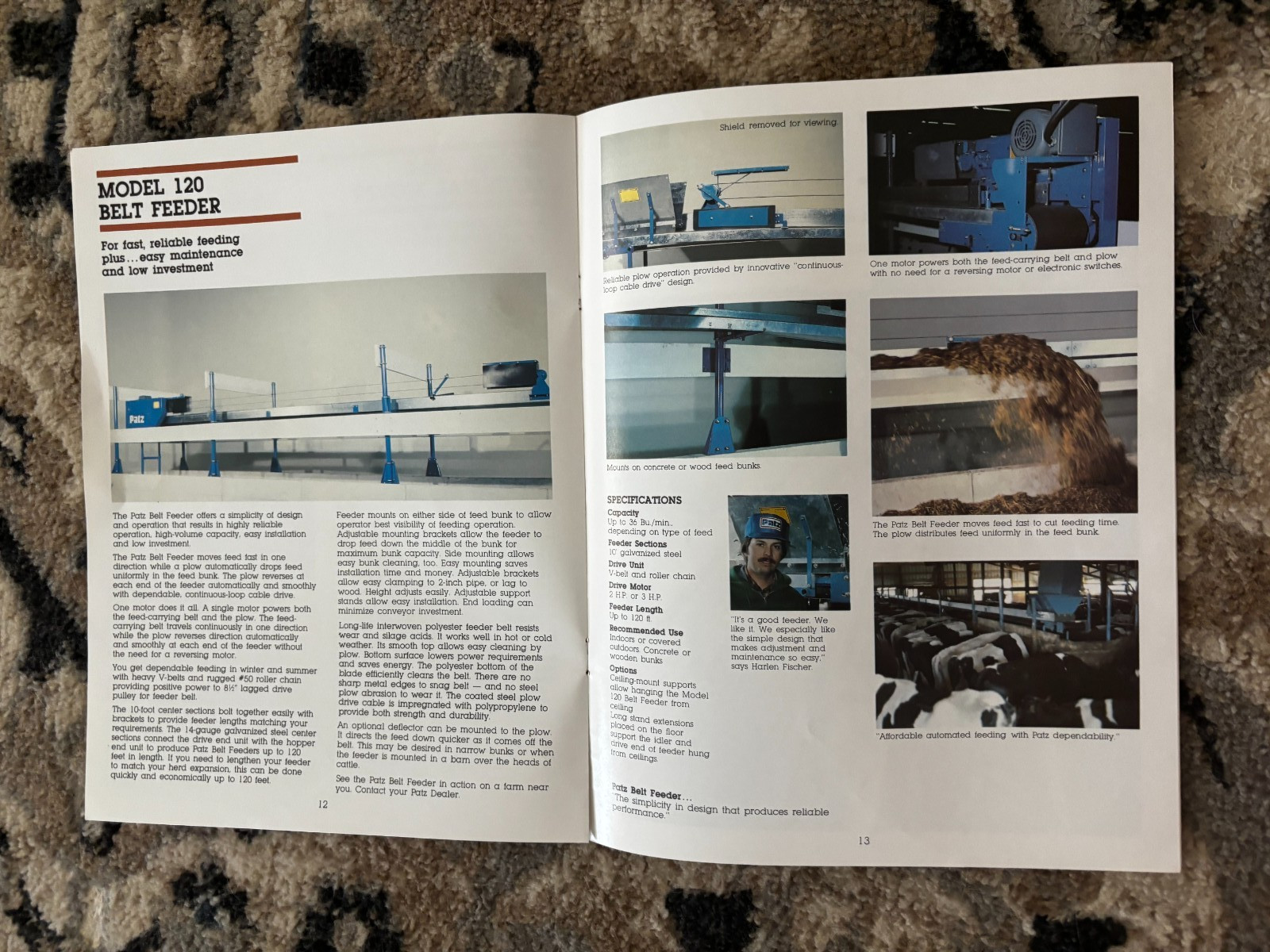 Patz Feeding Systems For 1983 Brochure DCPA26