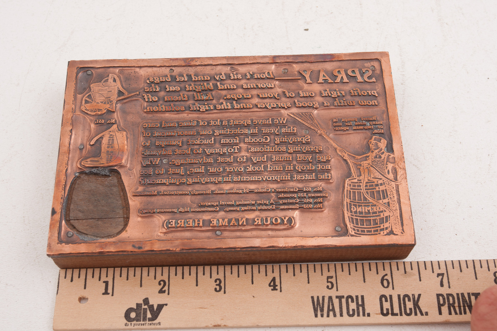 Deming Bucket Pump Sprayers Printers Block Advertising (A5L-25) Farmer Farm Copp