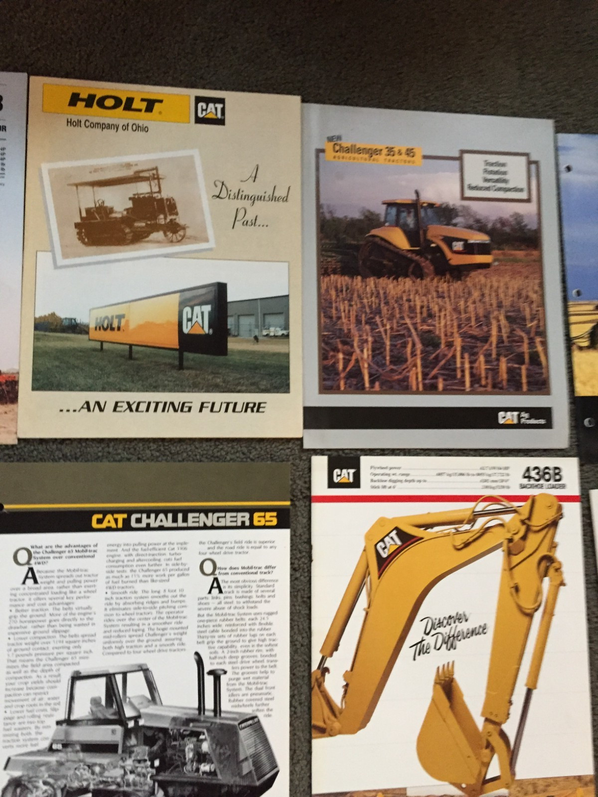 MASSIVE Lot of 43 Caterpillar CAT Industrial equipment brochures Literature