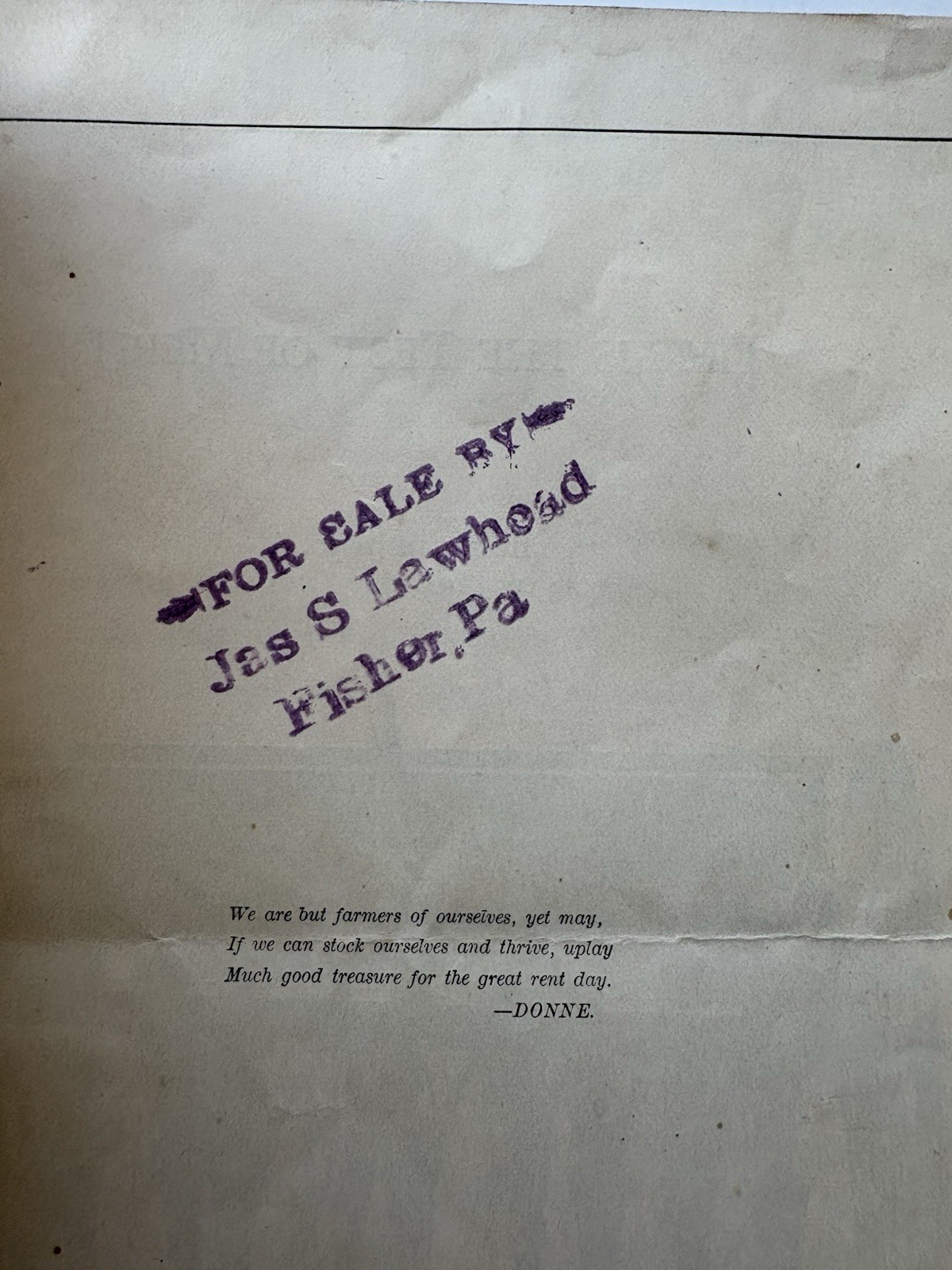 Antique Bickford & Huffman Macedon NY Farm Grain Drills Implements Catalog