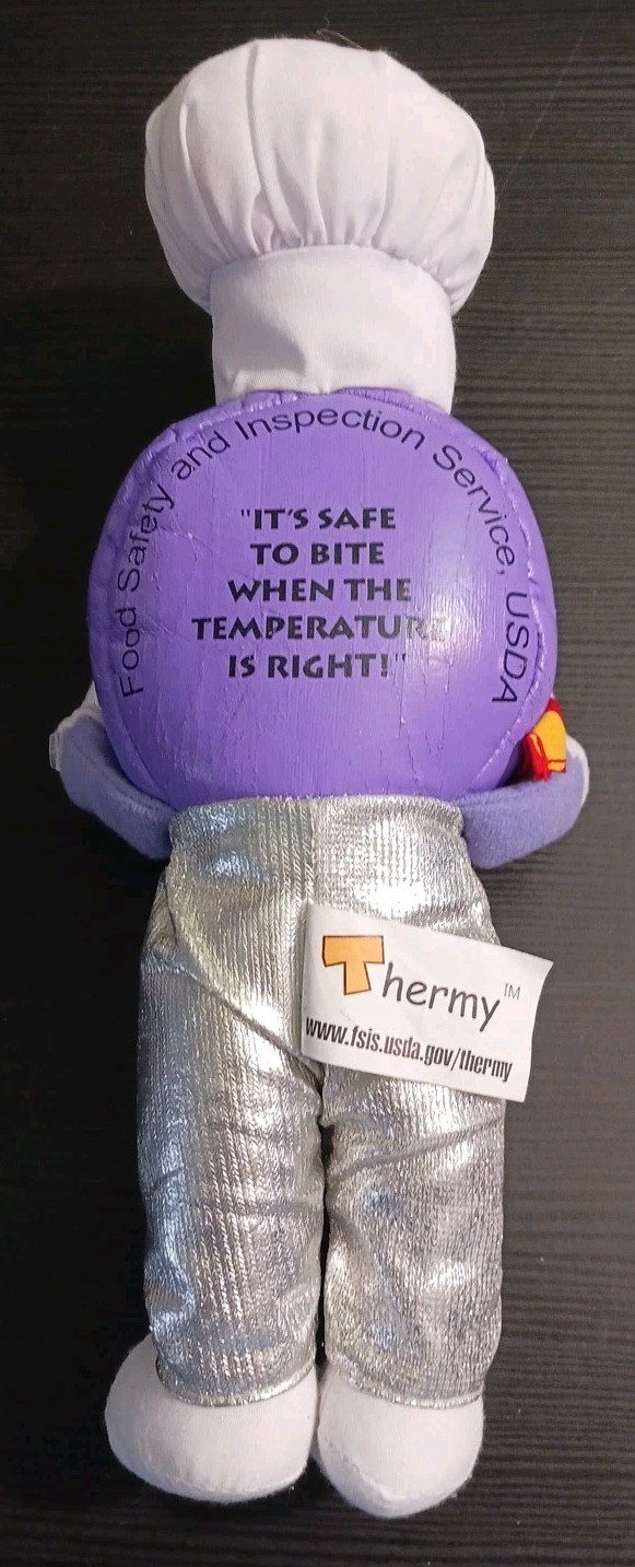 Thermy Thermometer Plush toy 10&Prime; tall U.S. Dept. of Agriculture RARE 2017