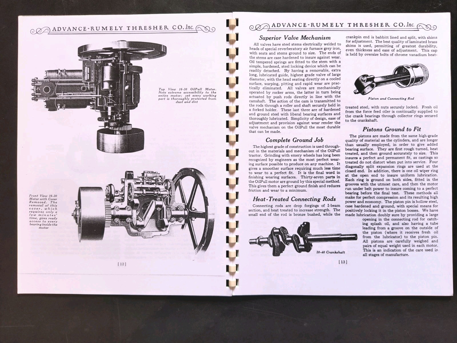 Rumley Oil Pull Tractor Dealer Brochure Owners Manual Print Advertising Reprint