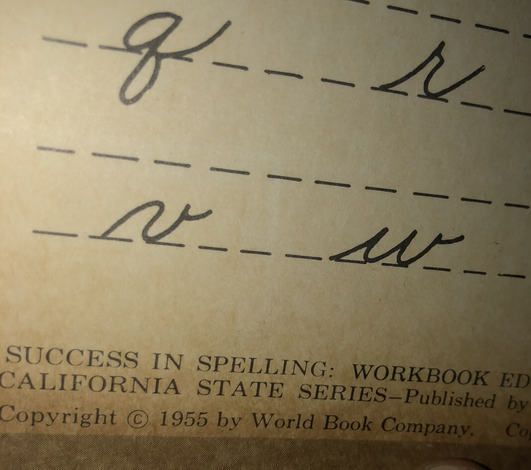 1955 California State Success In Spelling Madden & Carlson Workbook Edition Pape