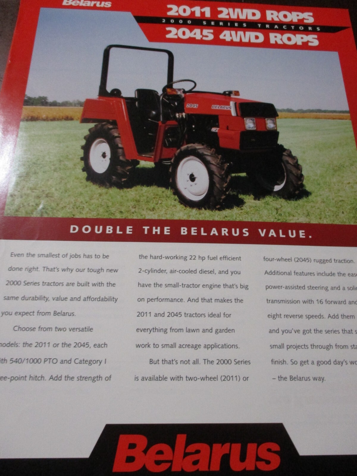Belarus Tractors Sales/Specifications Brochures 7 items, Circa 1990&rsquo;s