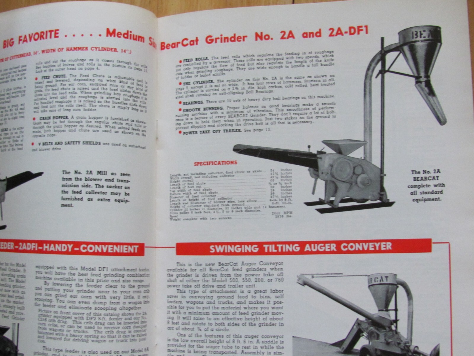 1962 Bear Cat Feed Grinder Sales Brochure Western Land Roller Co Hastings NE