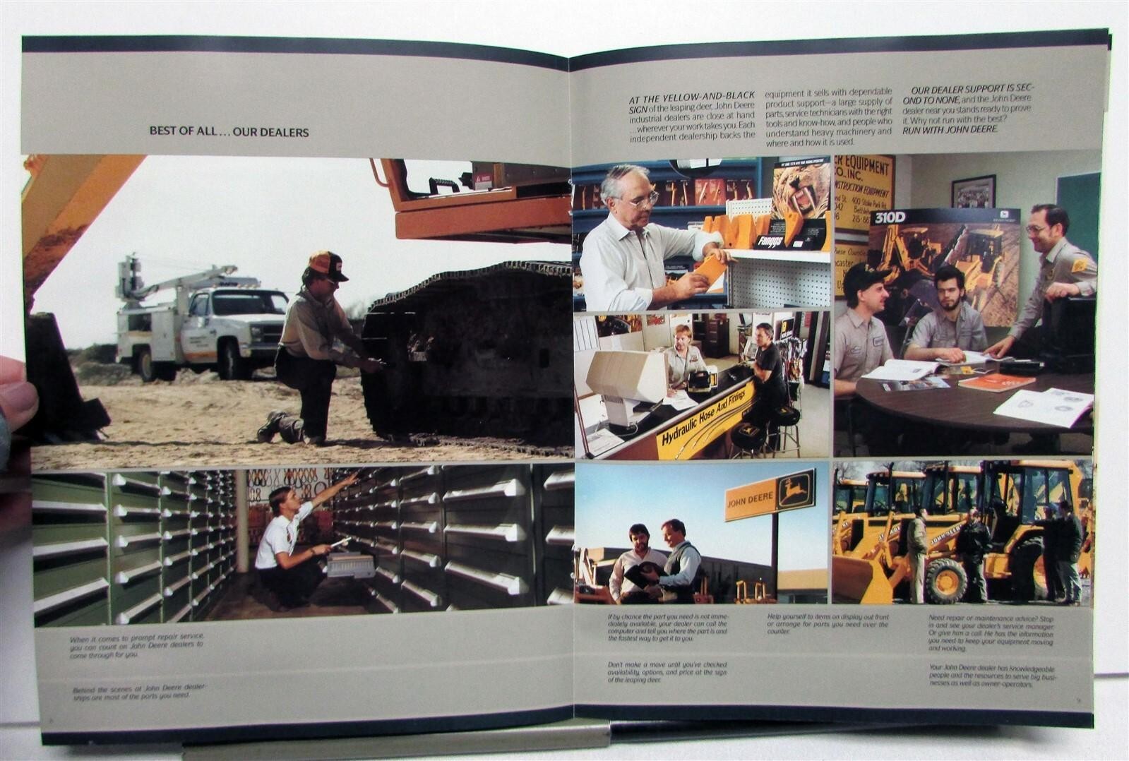 1989 John Deere Industrial Equipment Division Info Specs Construction Brochure