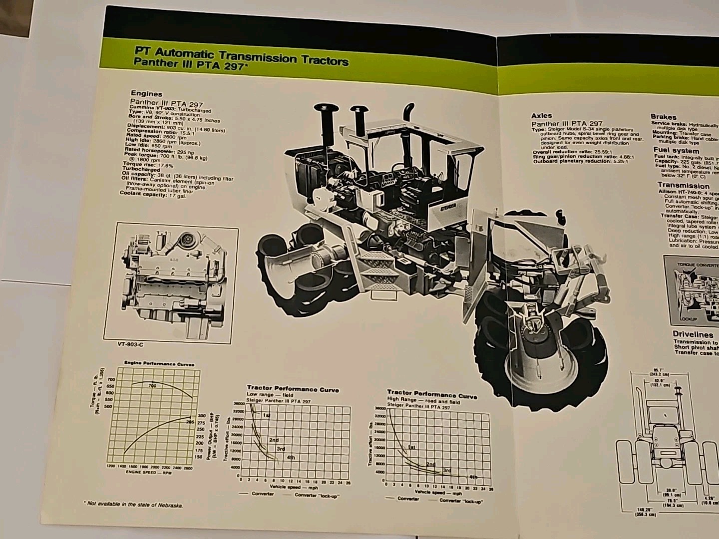 Steiger PT Automatic Transmission Tractor Brochure Foldout