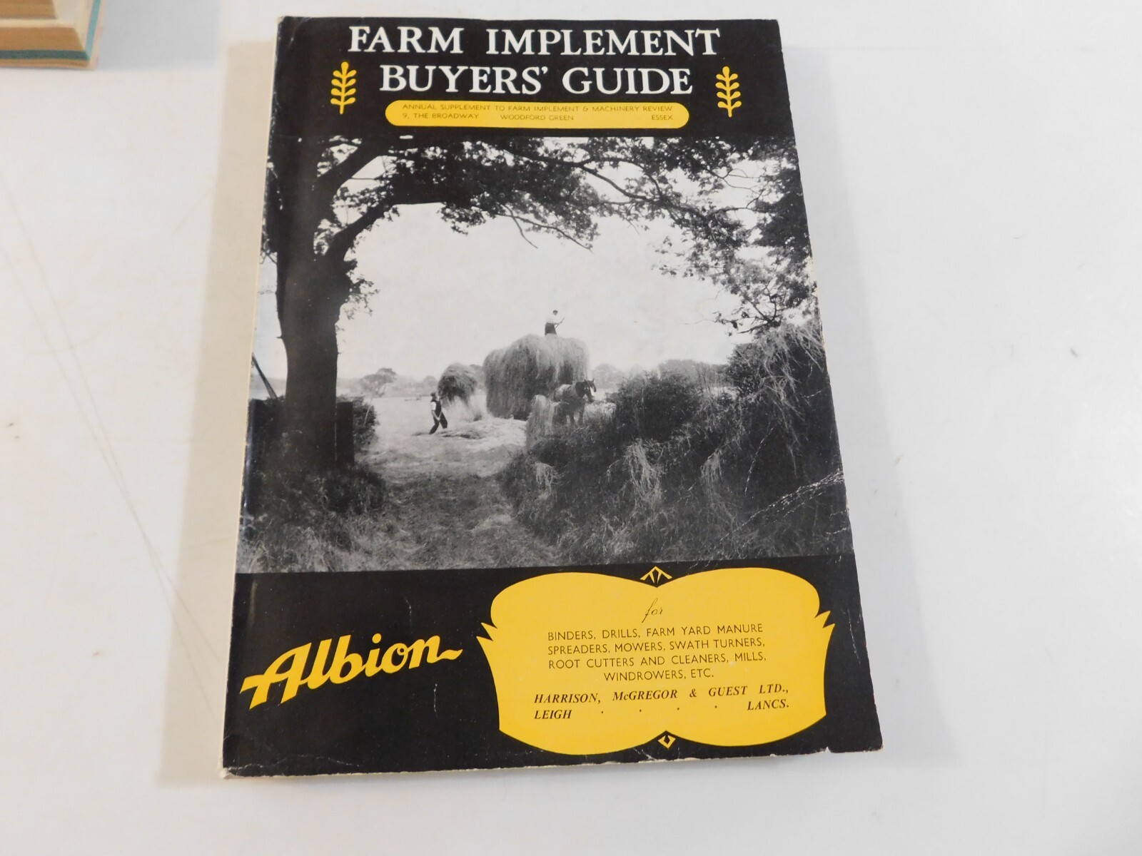 1954-55 FARM IMPLEMENT BUYER&rsquo;S GUIDE ENGLAND MOWERS SWATHERS CLEANERS WINDROWERS
