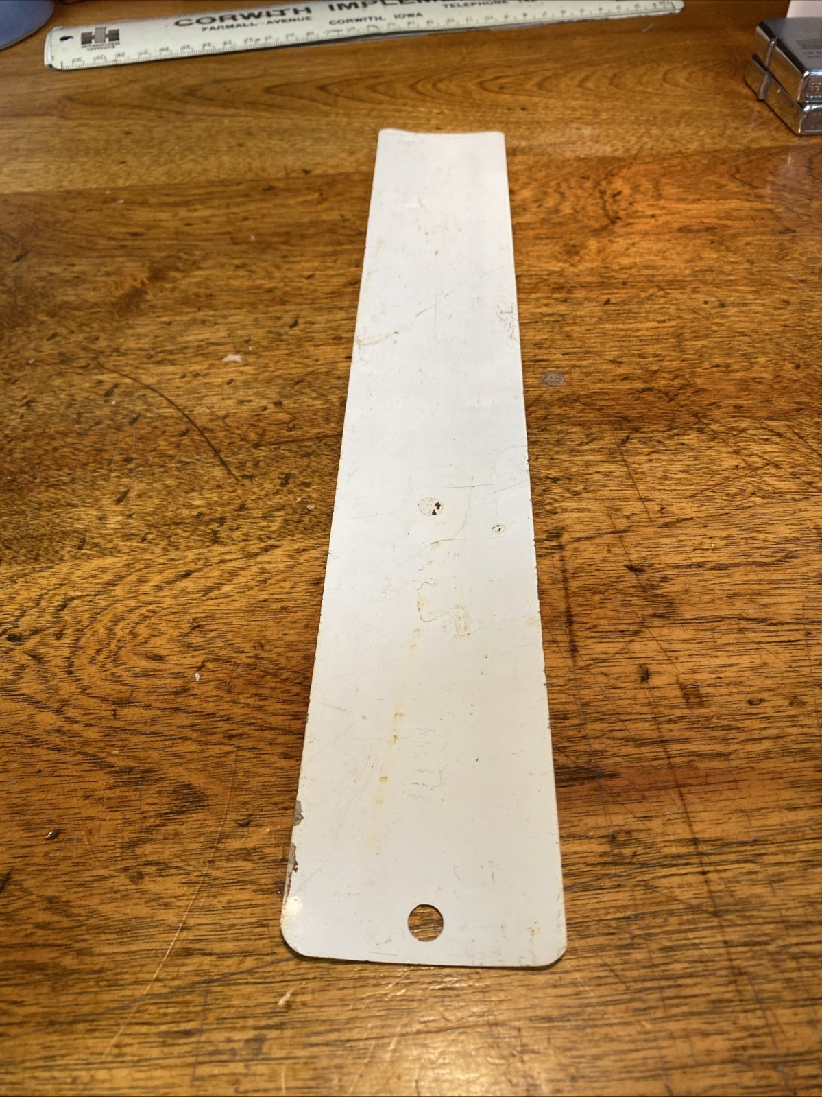 Vintage Linde Implements Swea City Iowa Allis Chalmers Dealer Ruler Metal