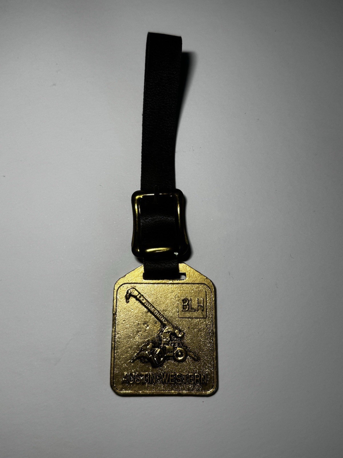 Vintage AUSTIN-WESTERN Watch Fob With Leather Strap – FREE SHIPPING!!