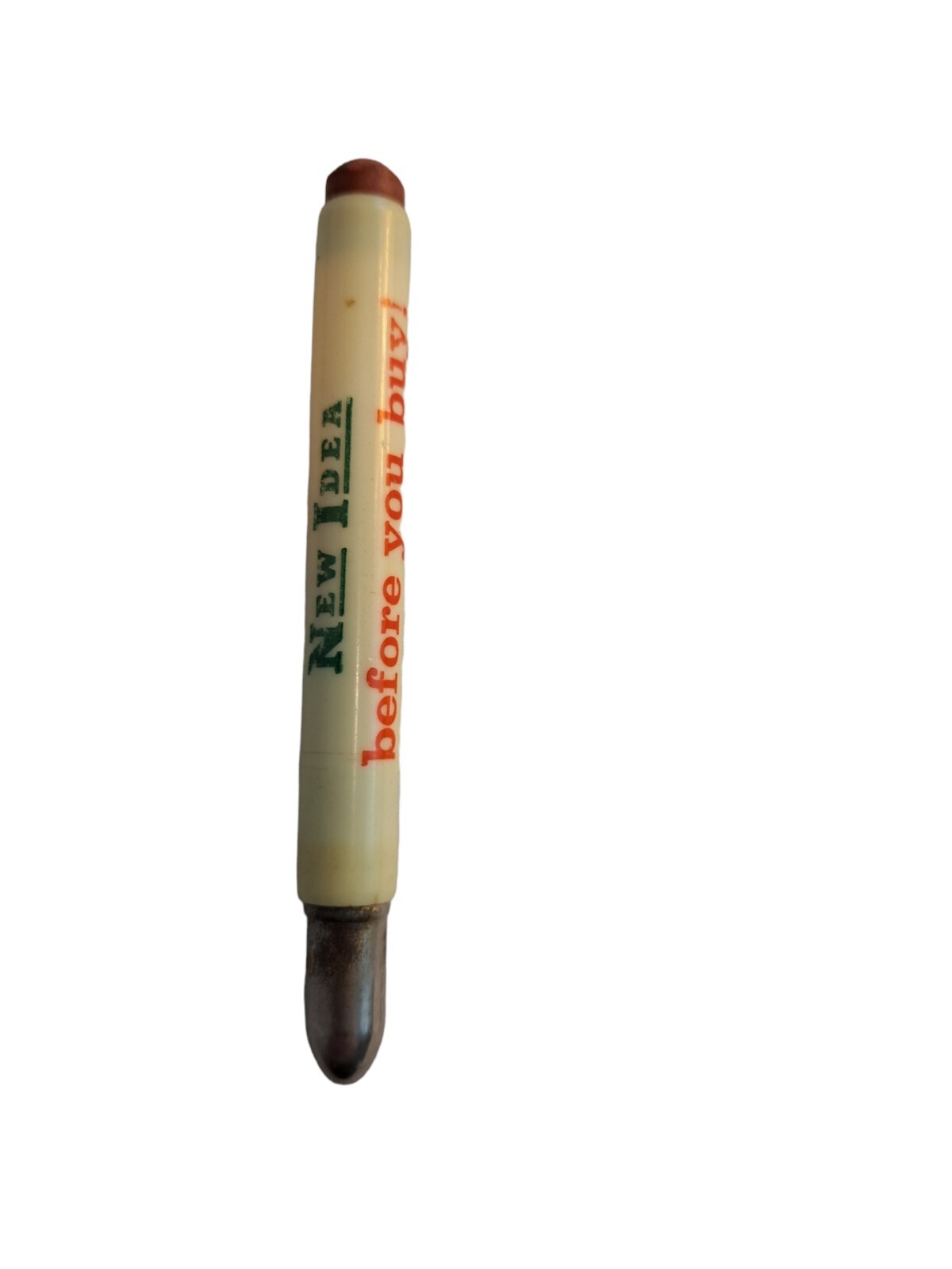 Look at New Idea before you buy! Farm Equipment Bullet Pencil Advertising VTG
