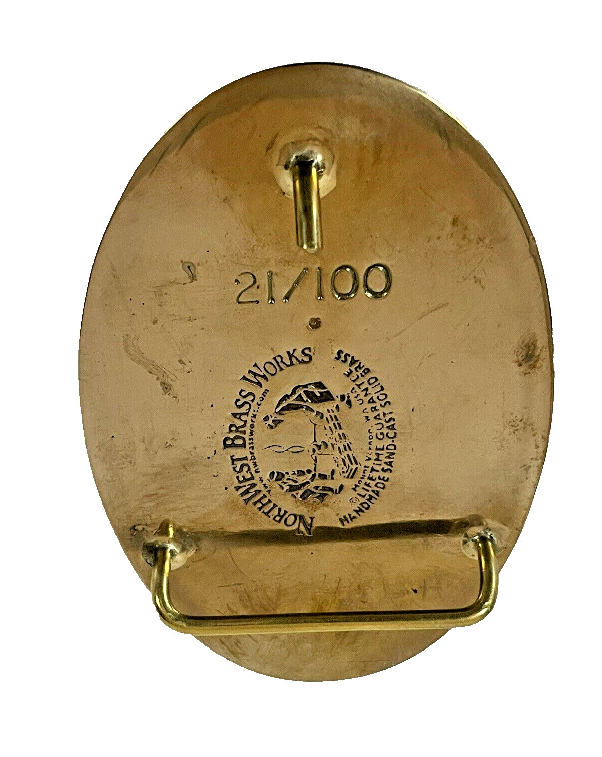 Maytag Collectors Club 2006 Northwest Brass Works Hand Made Belt Buckle 21/100