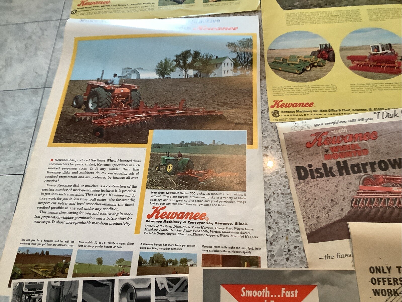 Lot 18 Kewanee Farming Agricultural Advertisement Tractor Farm Print Ads 1950-70