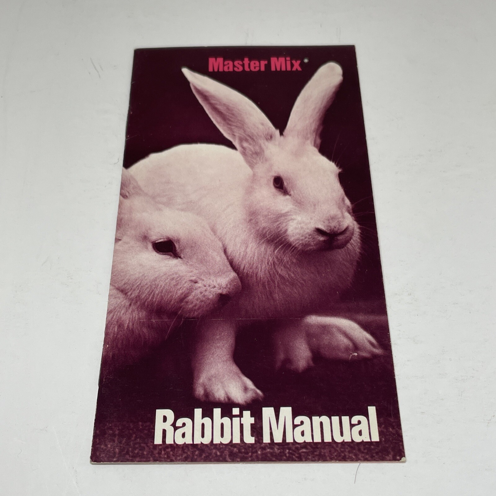 Rabbit Raising Manual Master Mix Vintage Catalog Brochure Outdoor Raised