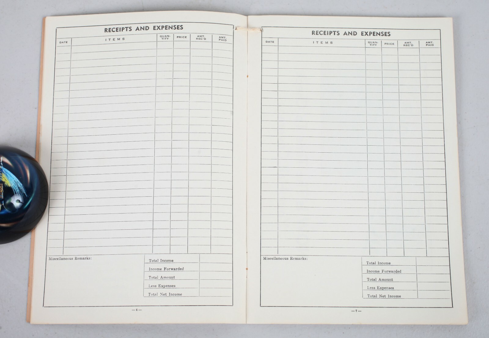 1945 Hawkeye Mutual Hail Insurance Farm Account Book Fort Dodge Iowa