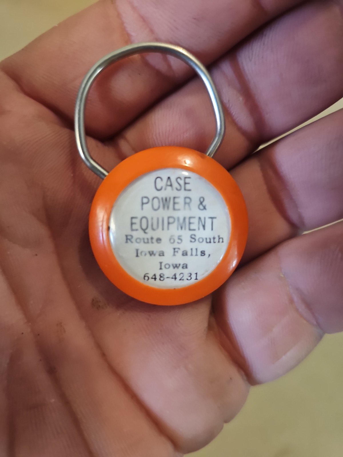 Vintage Case Power Equipment Keychain Key Chain Iowa Falls Iowa