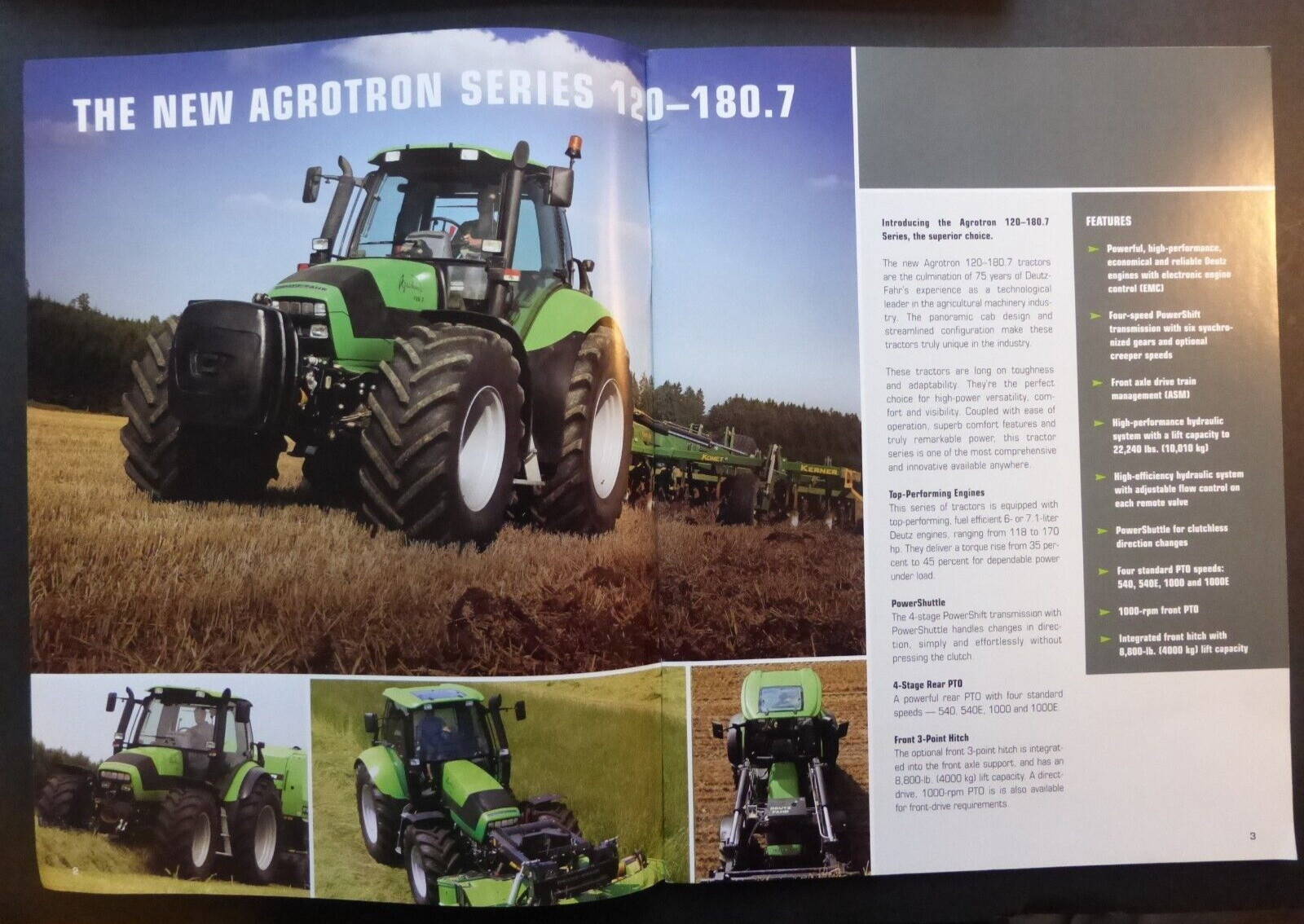 VTG Ad Sales Brochure Catalog Deutz-Fahr Agrotron 120 130 150 150.7 165.7 180.7