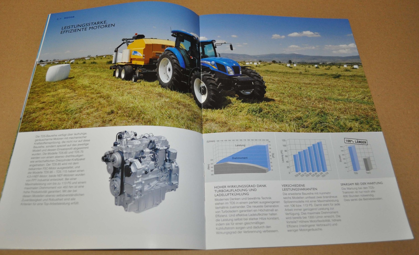 2013 New Holland TD5 Series Tractor Brochure Prospekt DE