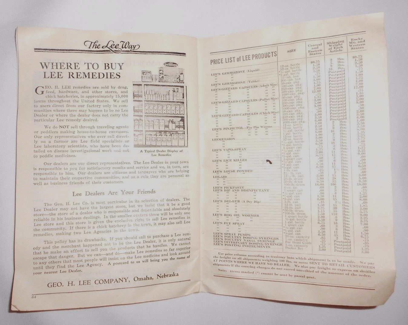 Vtg 1934 Lee Way Poultry Catalog Farm Diseases Advertising Chickens Fowl Cattle