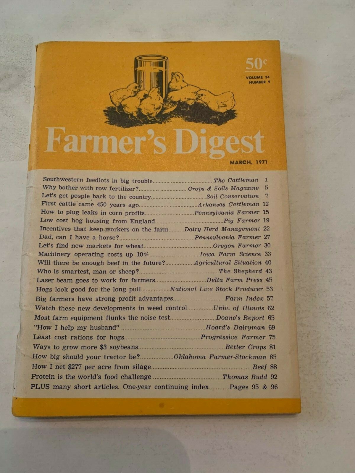 March 1971 Farmers Digest Magazine Volume 34 Number 9