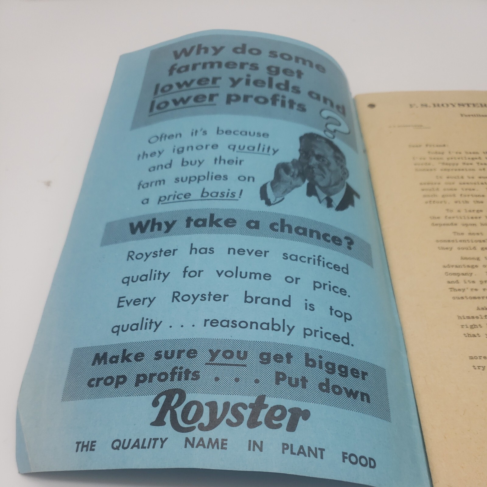 Vintage 1959 F.S.Royster Guano Farmer&rsquo;s Pocket Almanac Notebook