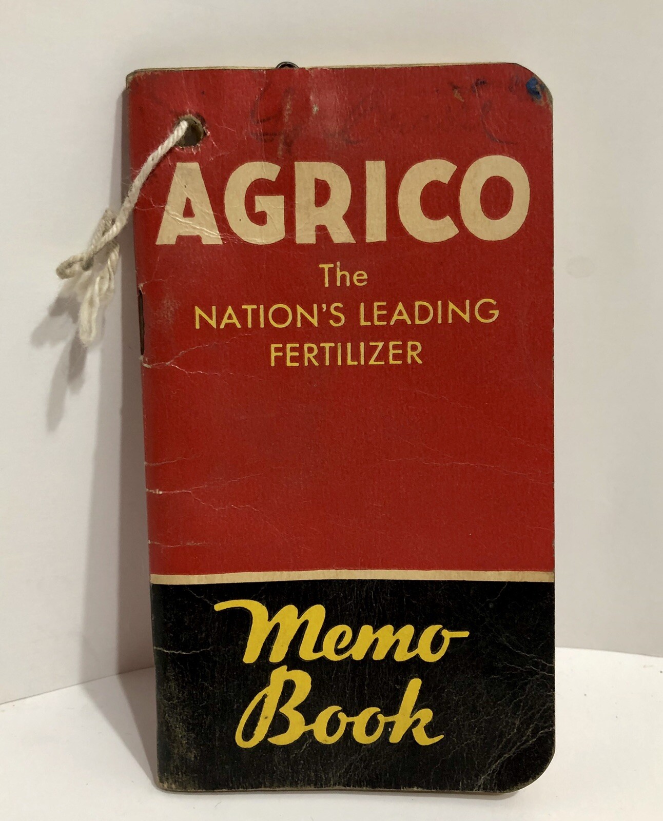 Vintage Agrico 1939 Advertising Fertilizer Memo Notebook Calendar Written Notes