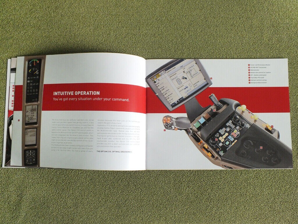 CASE IH OPTUM CVX Tractors Farm Agricultural Equipment Brochure Prospekt 2015