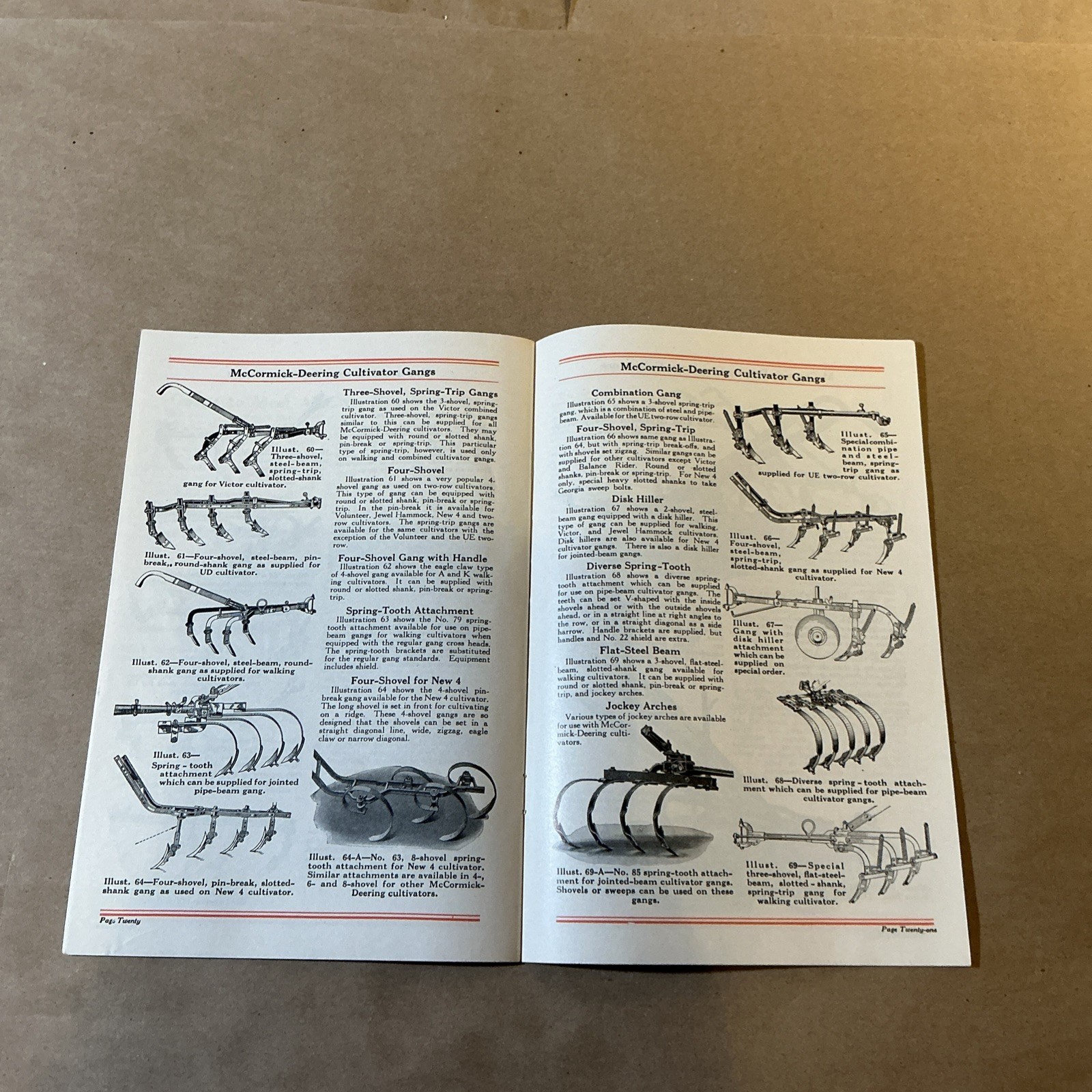 Vintage Original McCormick Cultivators Brochure As Is INV-P0931