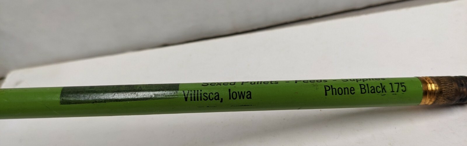 Vintage Forsythe Hatchery Phone Black 175 Villisca Iowa IA Advertising Pencil