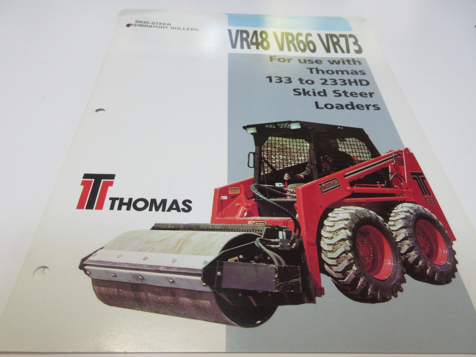 Thomas VR48, VR66, VR73 Vibratory Roller Brochure 2 page