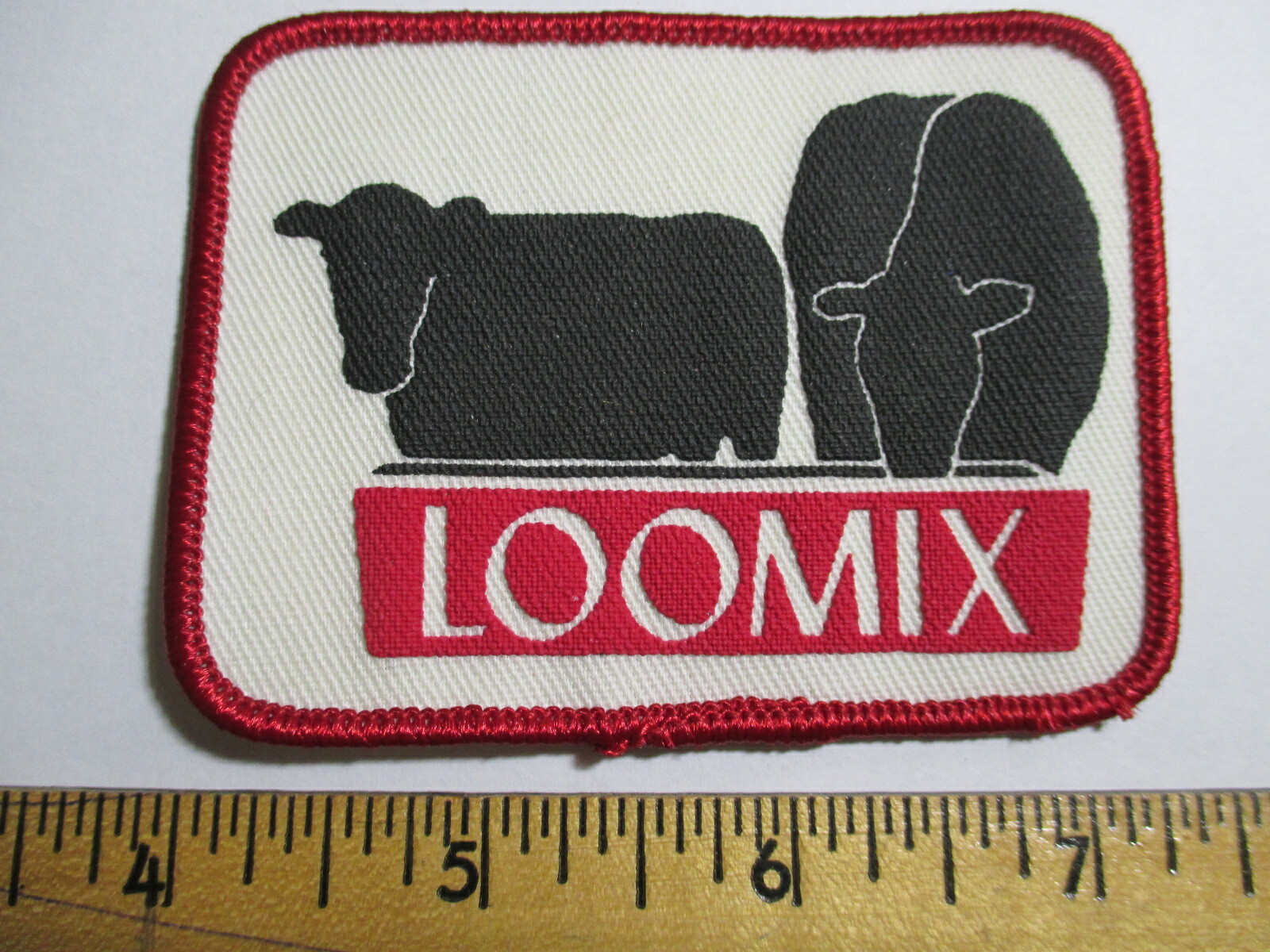 Loomix Patch Agricultural Farming Animals Cows Weed & Feed NOS Vintage 70&rsquo;s