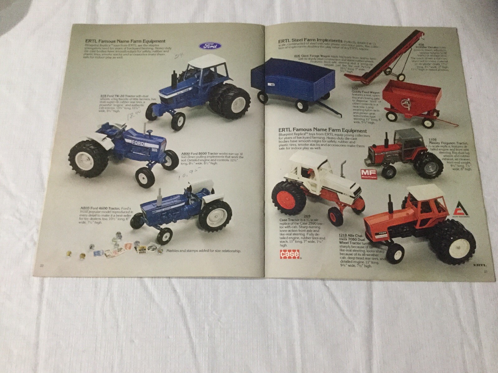 Joseph L. Ertl Steel And Die- Cast Toys 32 Pages Sales Brochure