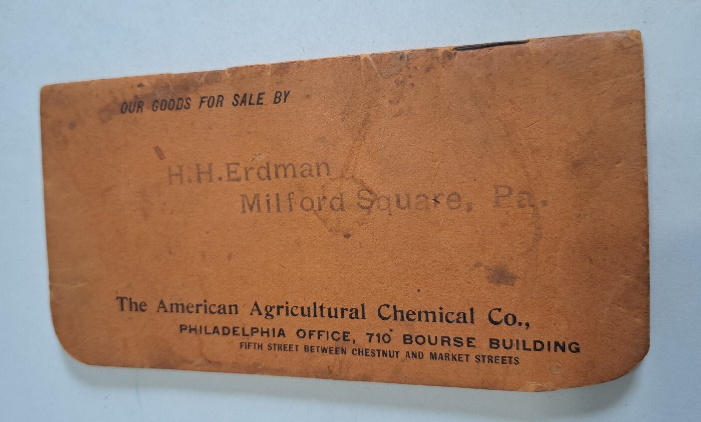 1901-2 Diary Memorandum Book American Agricultural Chemical Co PA Office